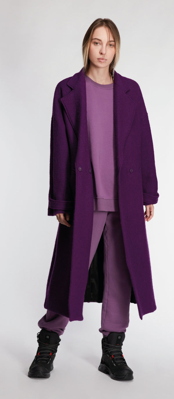Argento Cappotto Viola donna 8pm