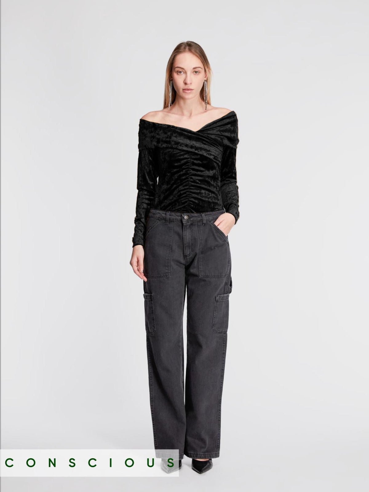 Califano T-shirt Nero donna 8pm - 1