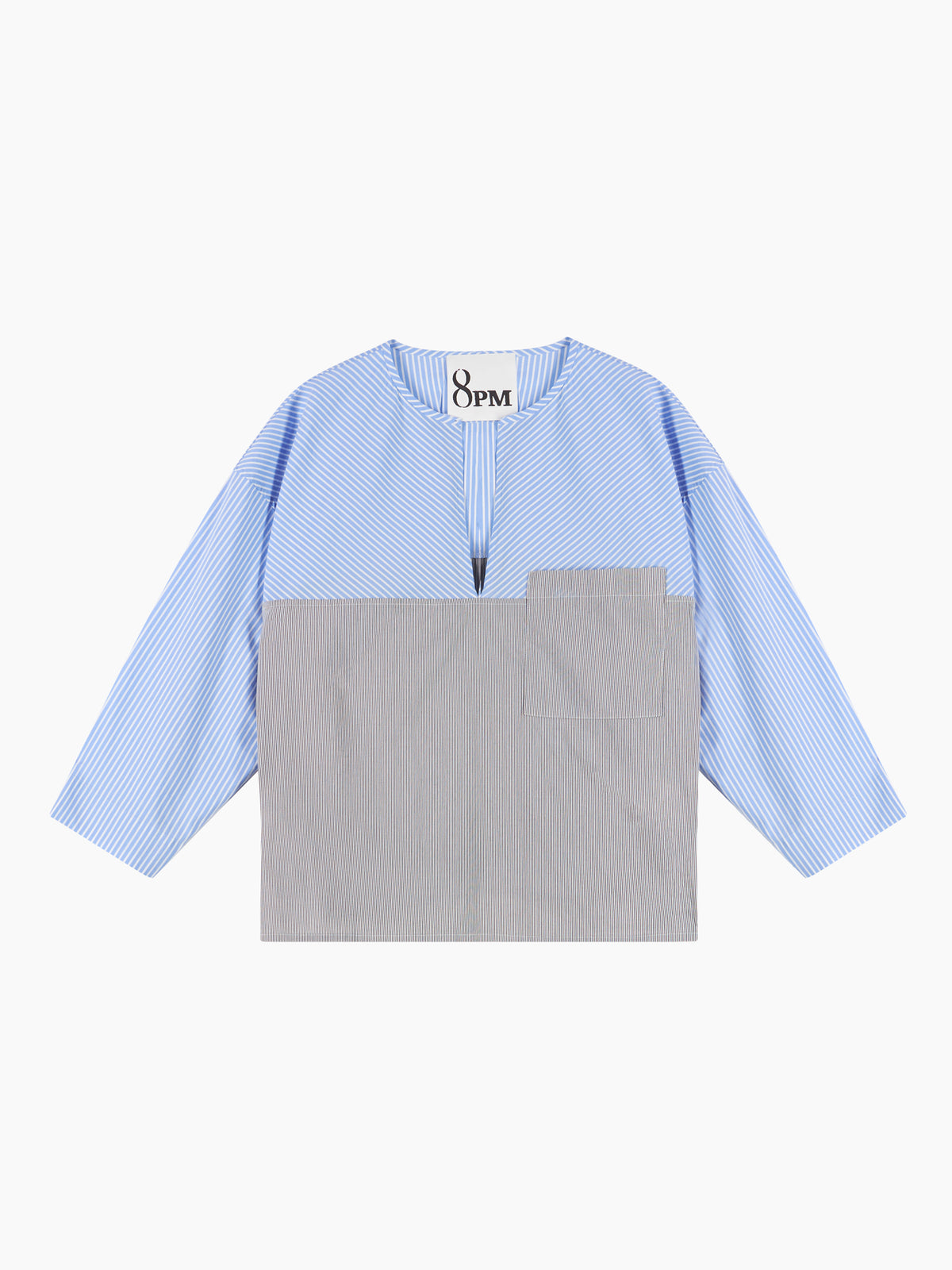 Giacarta Blusa Azzur.oxford-antracite donna 8pm - 2