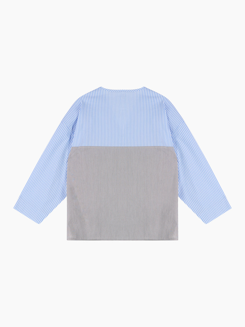 Giacarta Blusa Azzur.oxford-antracite donna 8pm - 3