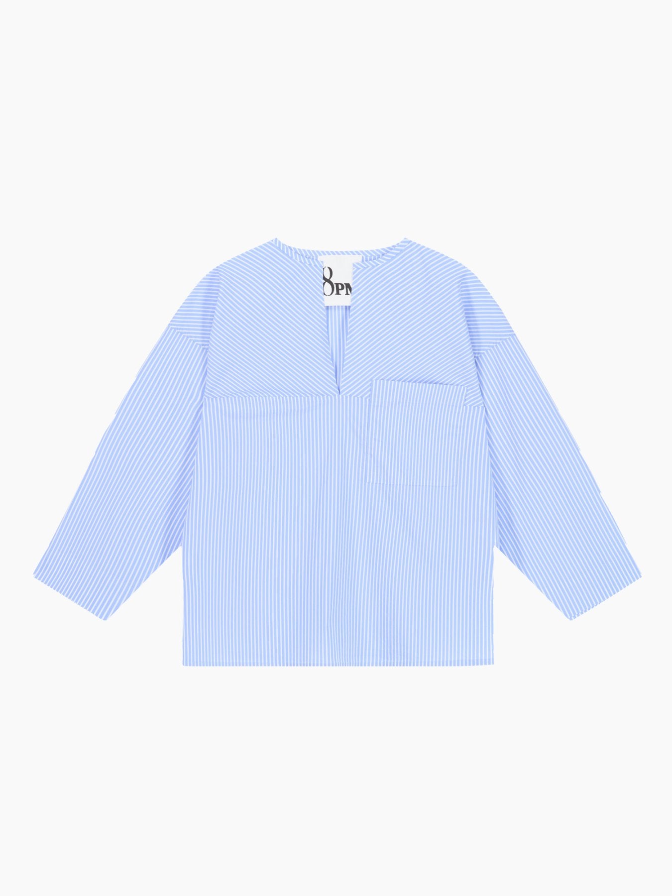 Giacarta-a Blusa Azzurro Oxford donna 8pm - 1