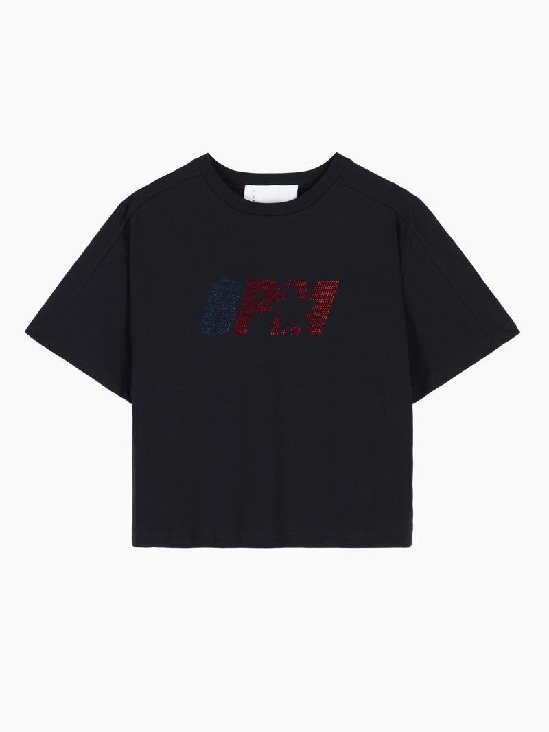 Doha T-shirt Nero donna 8pm - 1