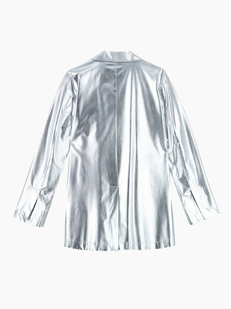Roma Giacca Laminato Argento donna 8pm - 3