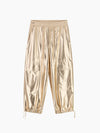 Pechino-a Pantalone Laminato Oro women 8pm - 1