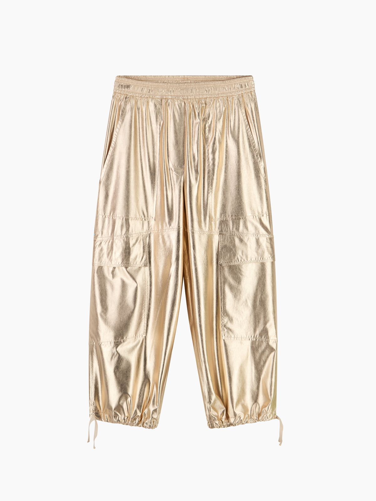 Pechino-a Pantalone Laminato Oro women 8pm - 1