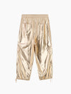 Pechino-a Pantalone Laminato Oro women 8pm - 2