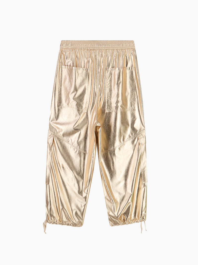 Pechino-a Pantalone Laminato Oro women 8pm - 2