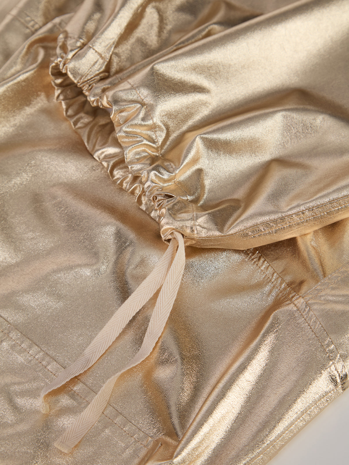 Pechino-a Pantalone Laminato Oro women 8pm - 3