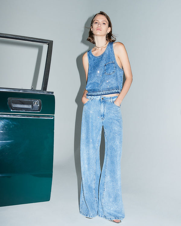 Varsavia Pantalone Denim donna 8pm