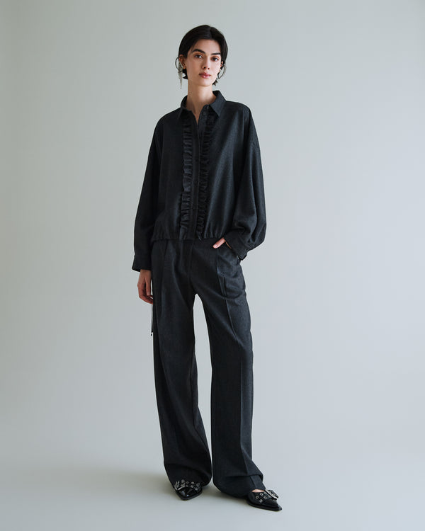 Brown-a Camicia Grigio Mel. Scuro donna 8pm