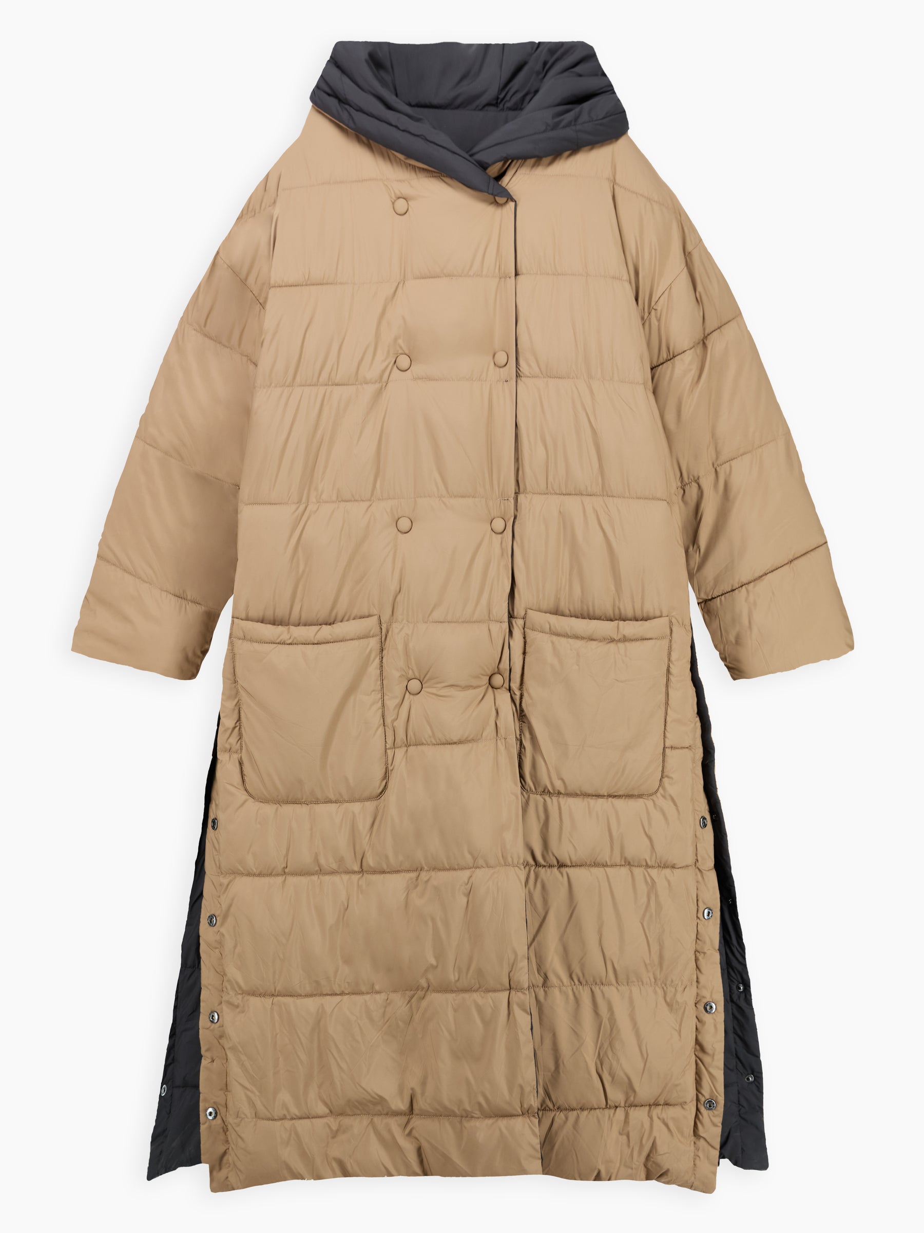 Devry Piumino Nero-cammello donna 8pm - 4