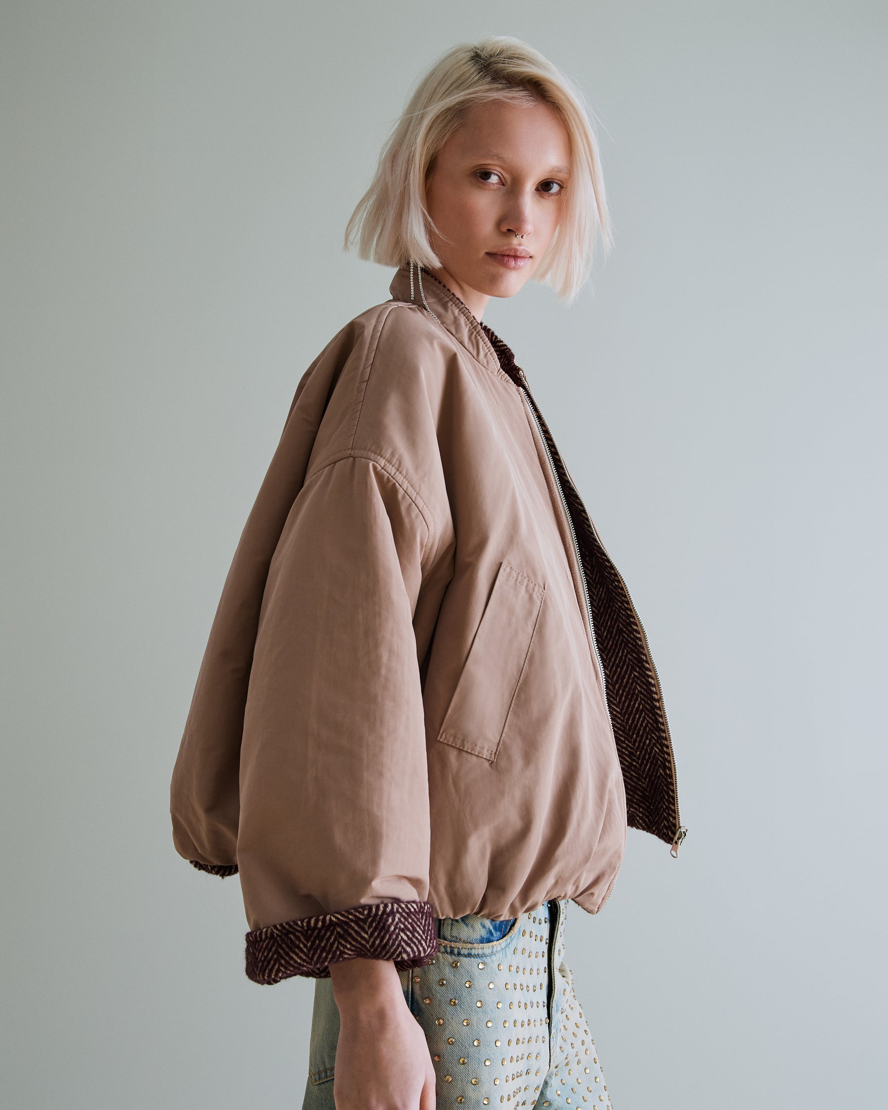Yale Giubbotto Vino-cammello women 8pm - 1