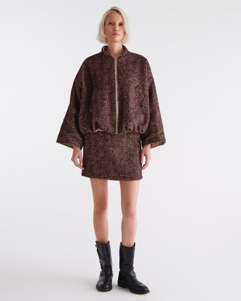Yale Giubbotto Vino-cammello women 8pm - 2