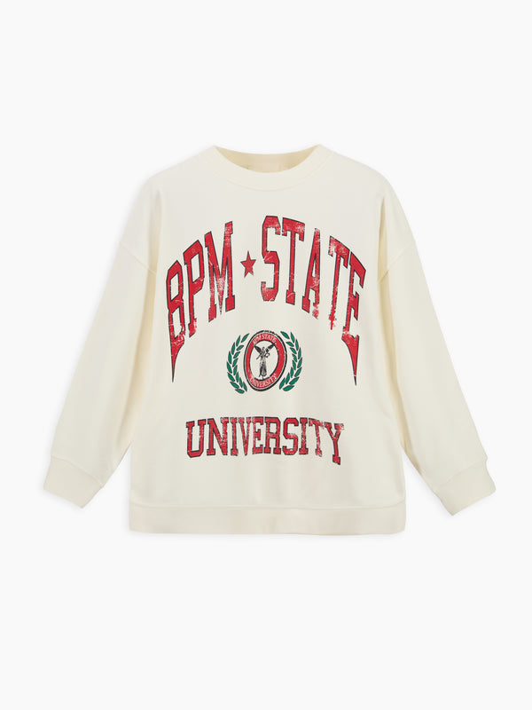 Harvard-a Felpa Panna donna 8pm