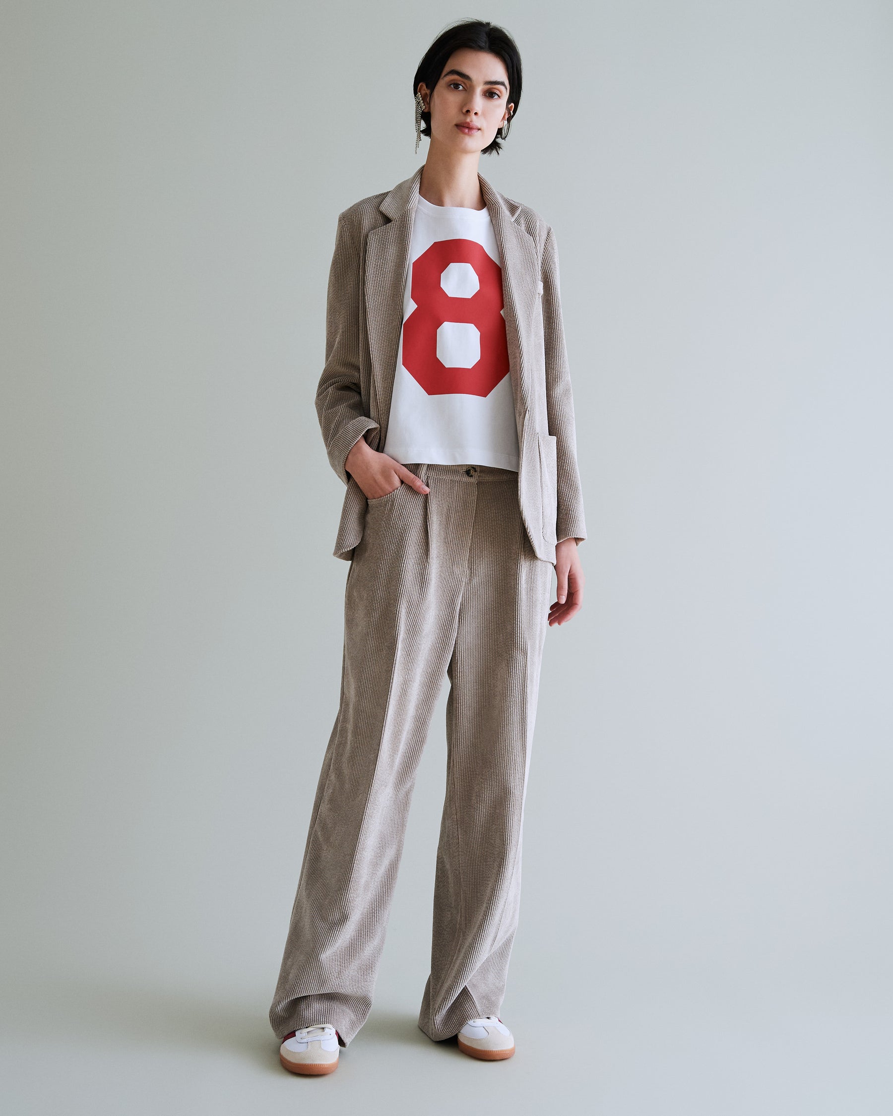 Kean Pantalone Fango donna 8pm - 1