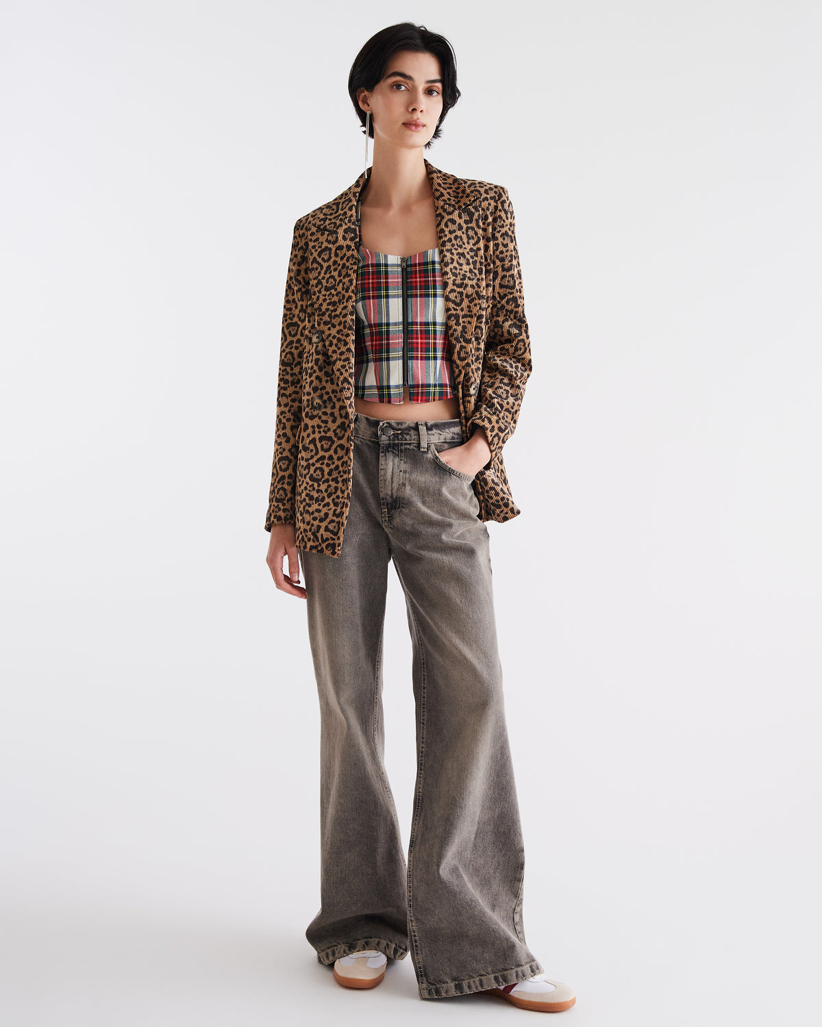 Glenville Pantalone Denim Scuro Invecchiato donna 8pm - 1