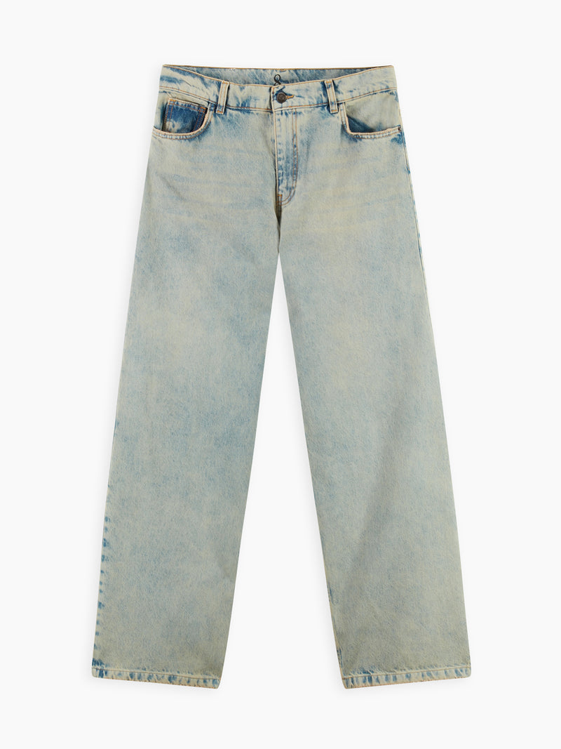 Foothill-a Pantalone Denim Chiaro Invecchiato donna 8pm - 3