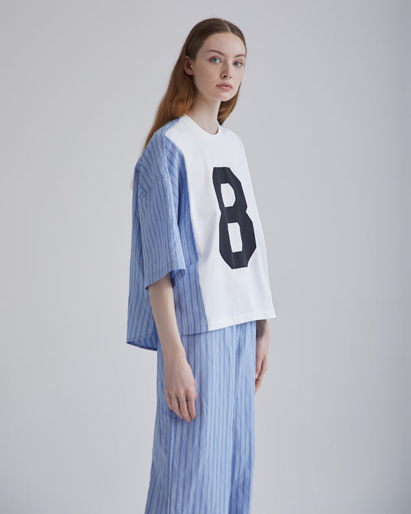 Adler-a Pantalone Azzurro Oxford donna 8pm