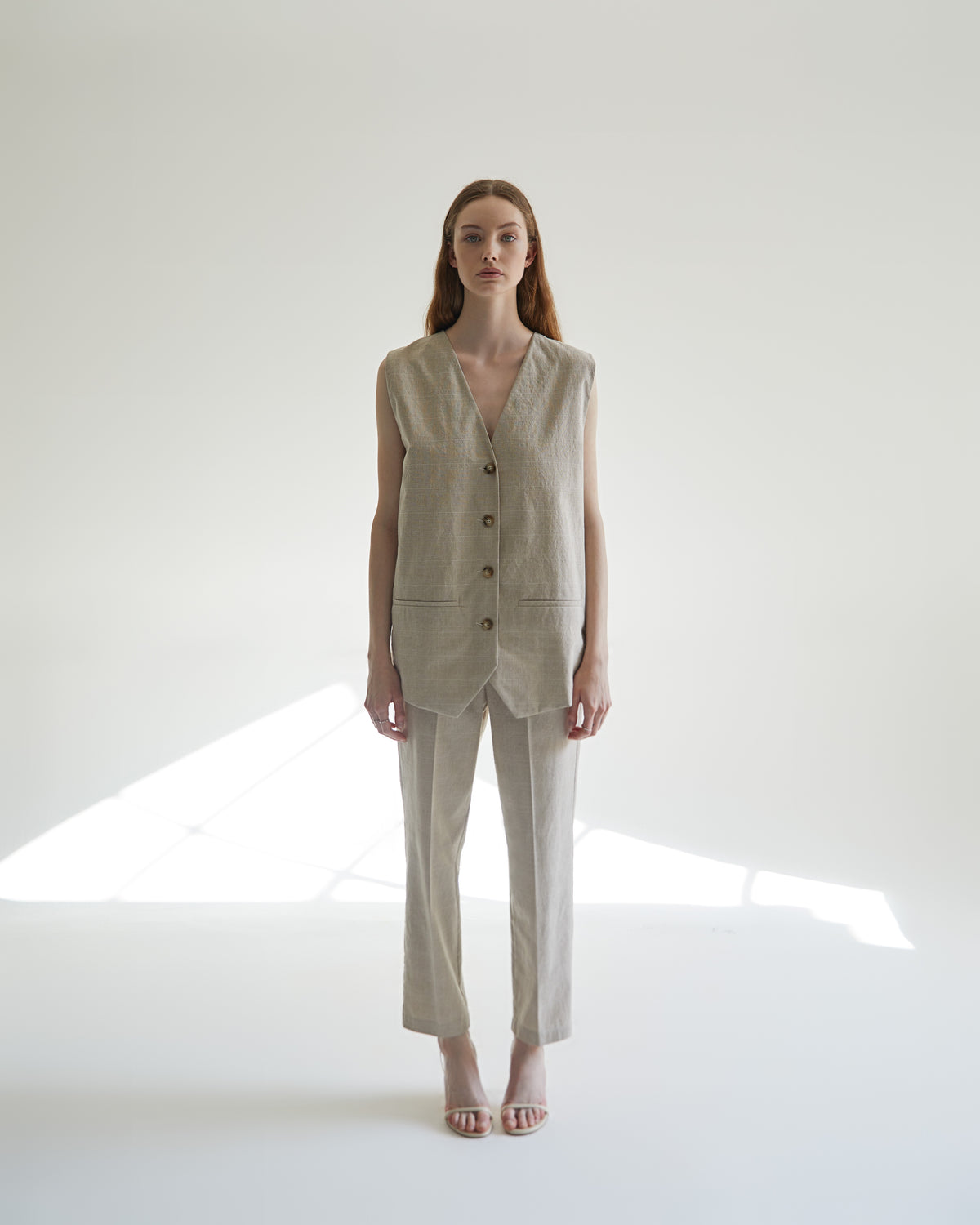 Mirage Pantalone Beige donna 8pm - 1