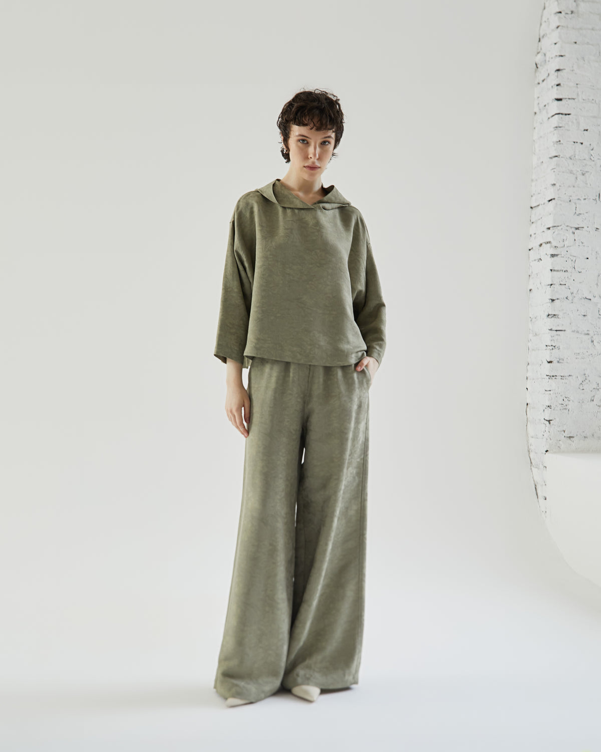 Montreux-a Pantalone Kaki donna 8pm - 1