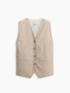Eden Rock Gilet Beige donna 8pm - 3