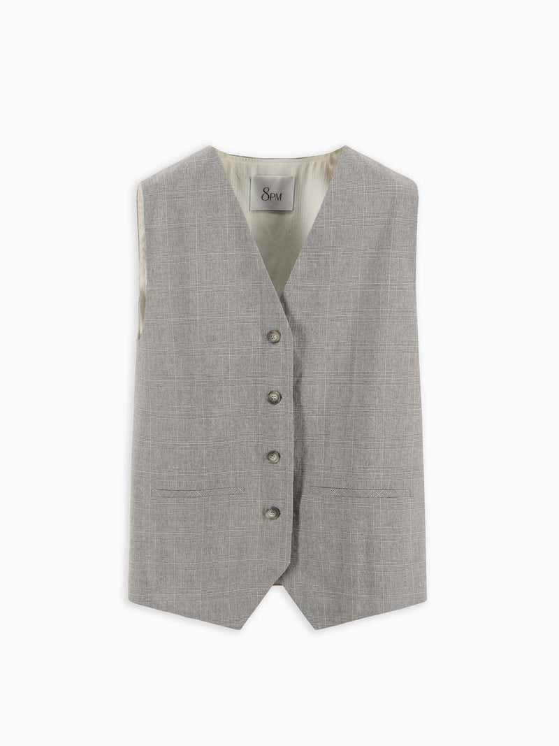 Eden Rock Gilet Tortora women 8pm - 1