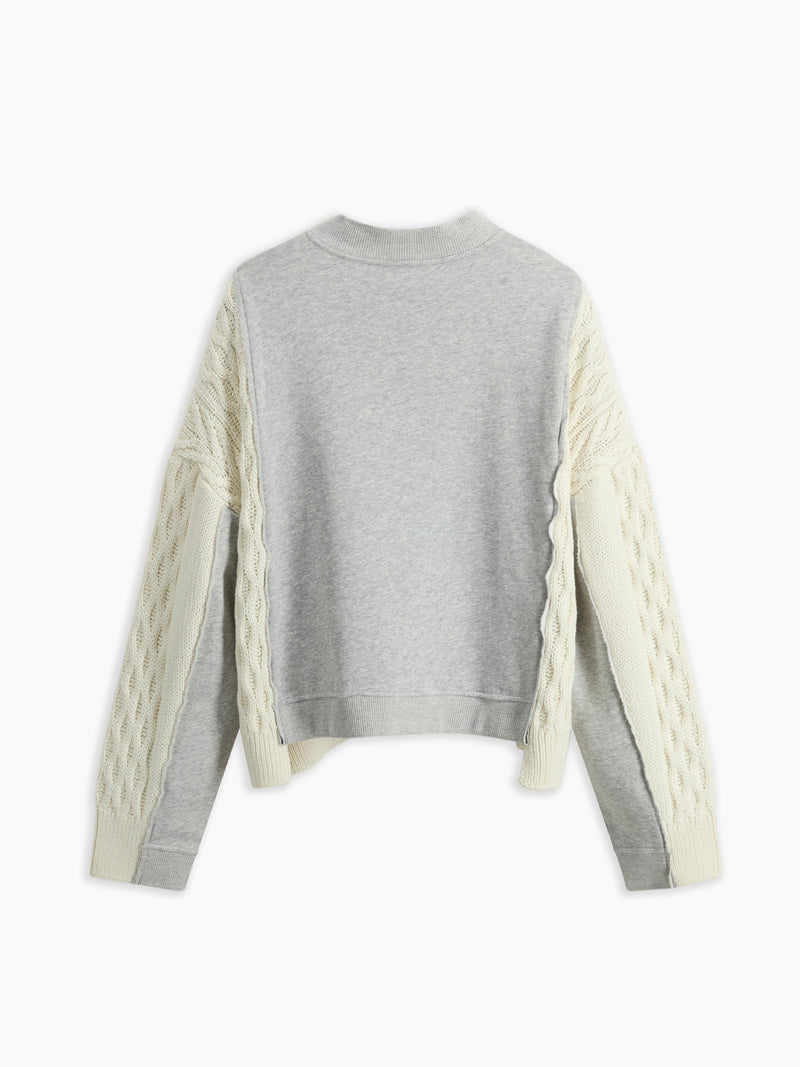 Elena Cardigan Grigio Perla Mel. donna 8pm - 3