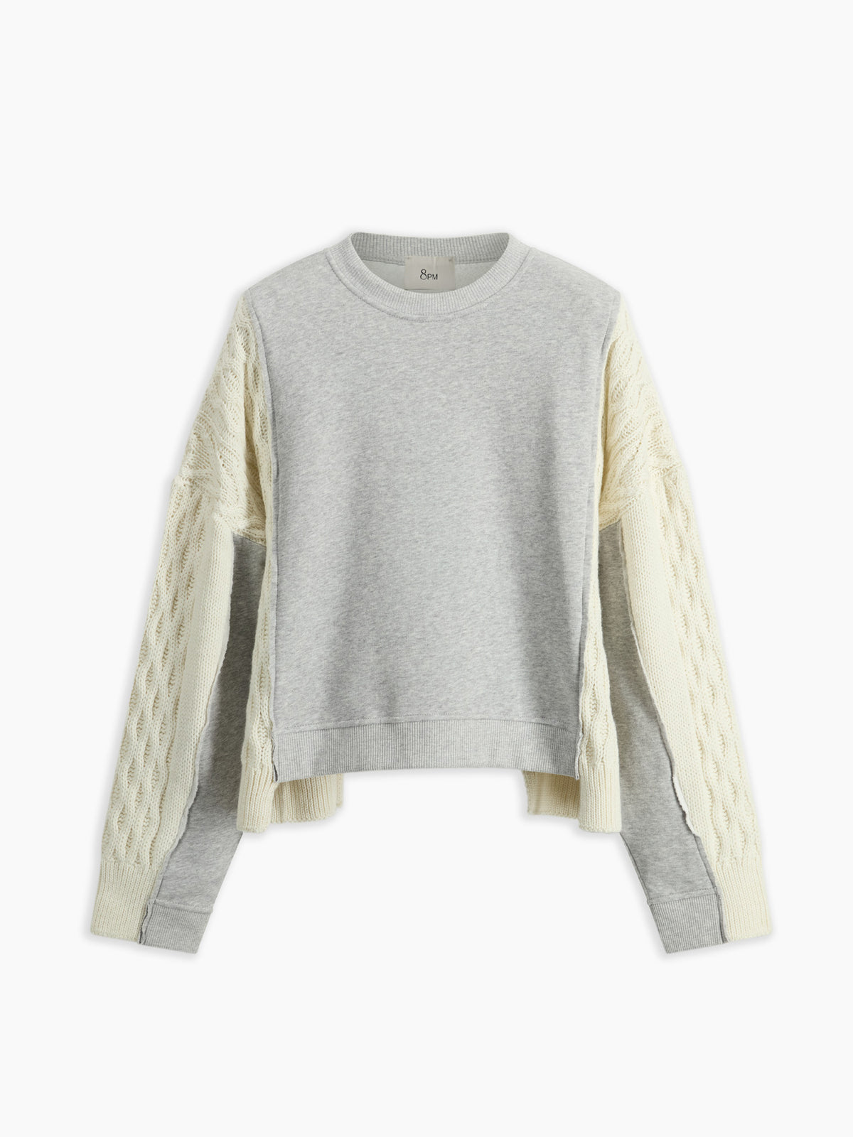 Felicia Felpa Grigio Perla Mel. donna 8pm - 2