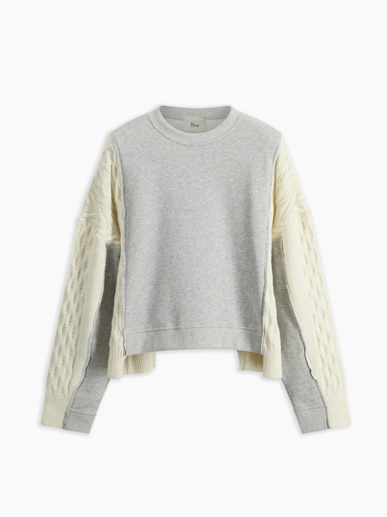 Felicia Felpa Grigio Perla Mel. donna 8pm - 2