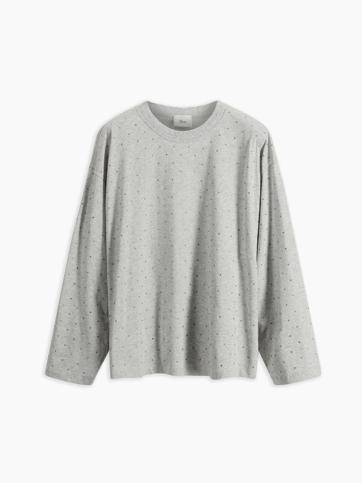 Rania T-shirt Grigio Perla Mel. donna 8pm - 2