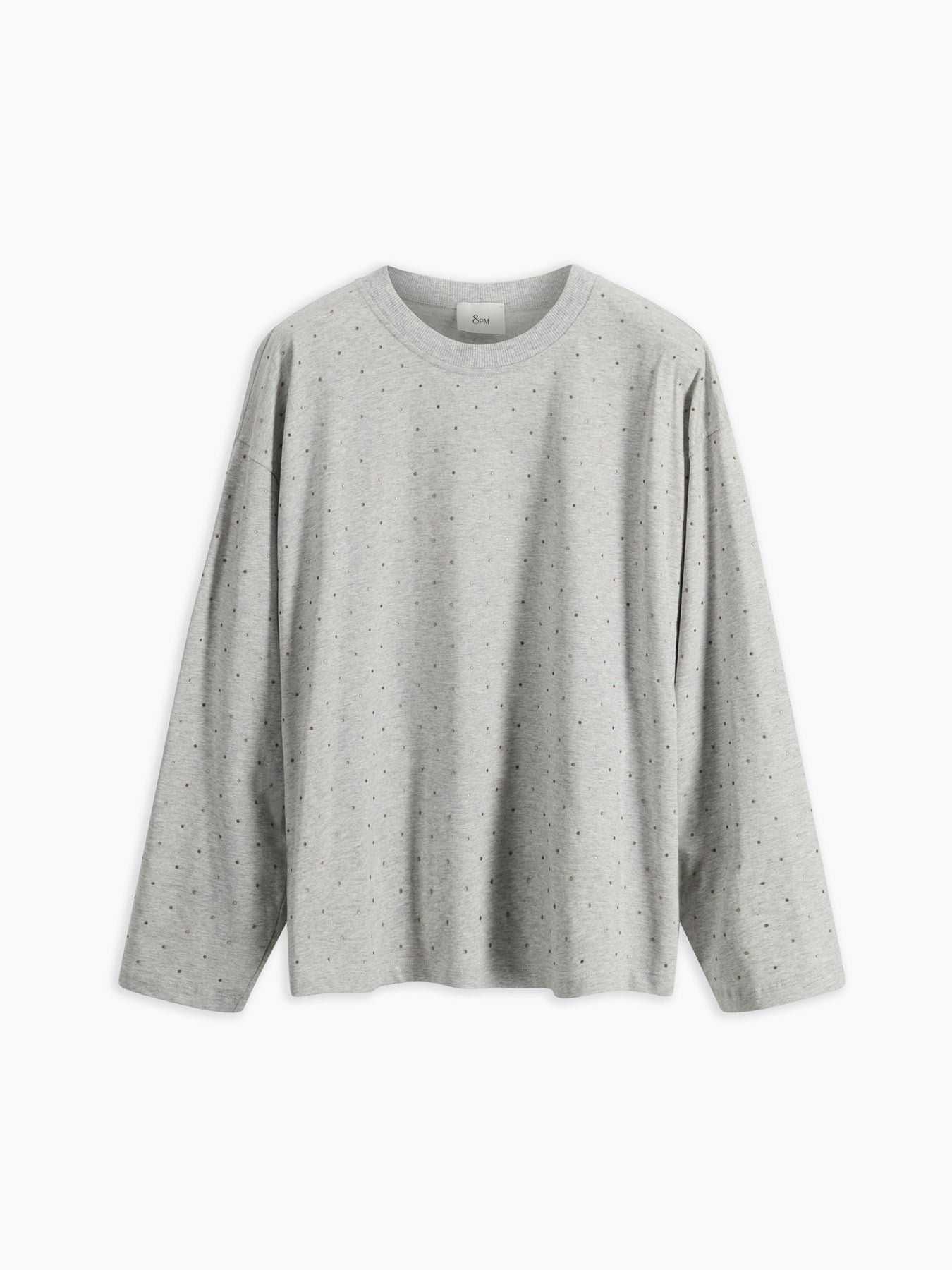 Rania T-shirt Grigio Perla Mel. donna 8pm - 2