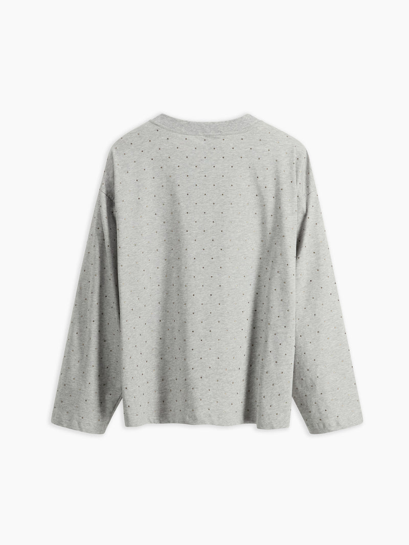 Rania T-shirt Grigio Perla Mel. donna 8pm - 3