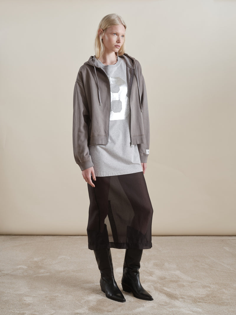 Esme T-shirt Grigio Perla Mel-argento donna 8pm - 1