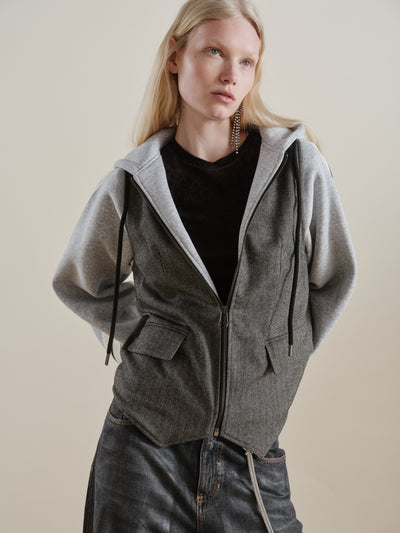 Lysandra Cardigan Corda Melange - S