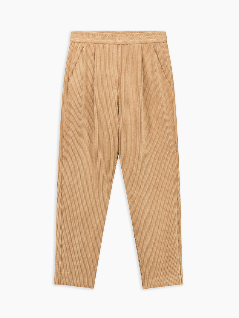 Silvia Pantalone Cammello donna 8pm - 2