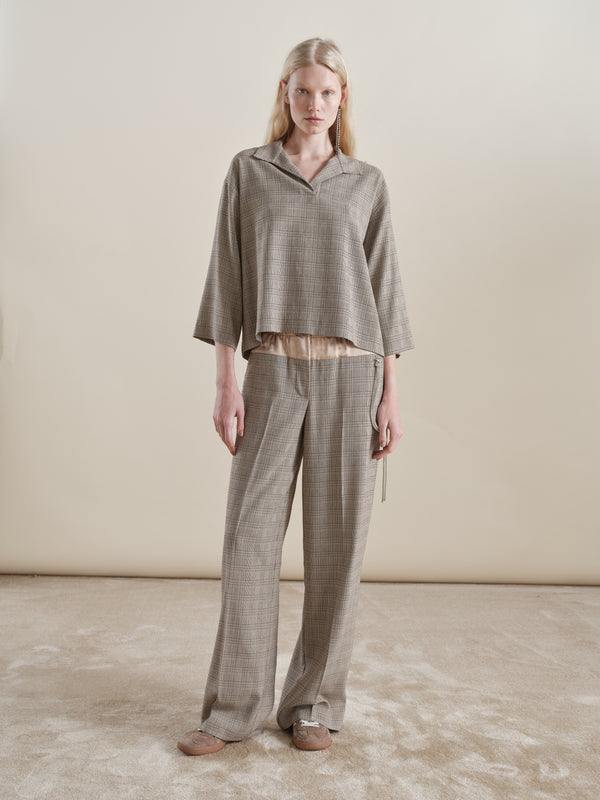 Eugenie Pantalone Cammello donna 8pm