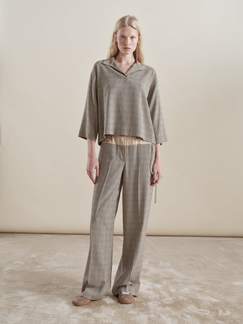 Eugenie Pantalone Cammello donna 8pm - 1