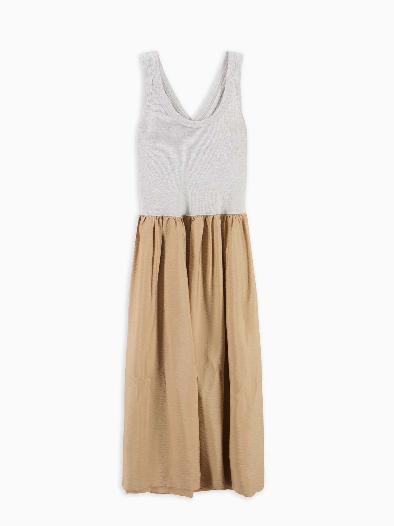 Macao Abito Grigio Perla Mel-cammello donna 8pm - 3