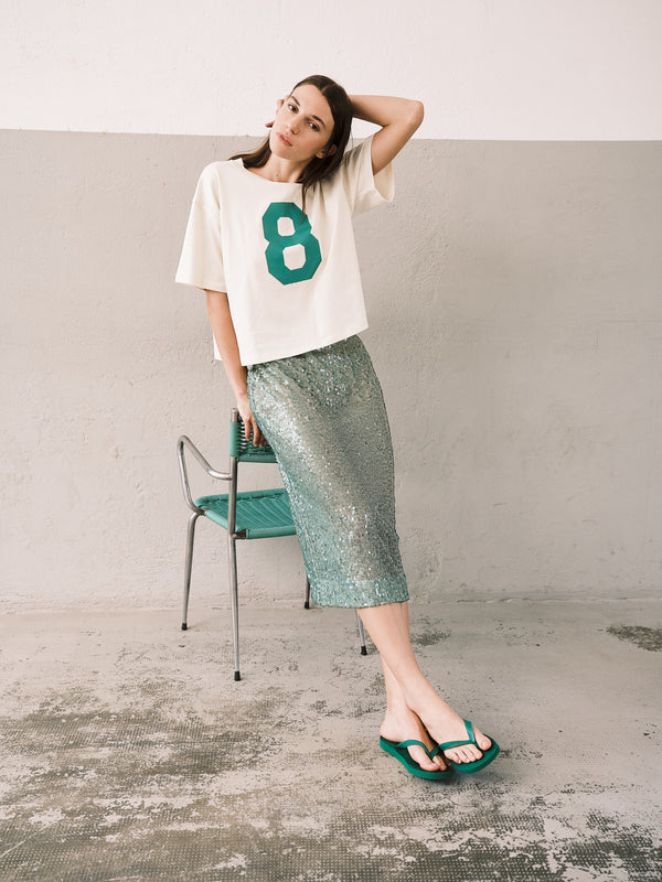 Manchester T-shirt Burro-verde donna 8pm