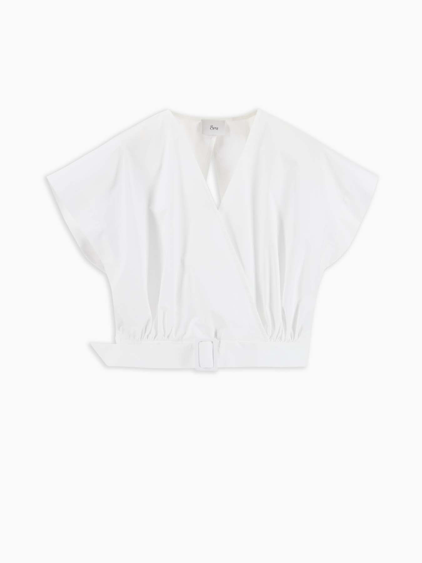 Ammam Top Bianco Ottico women 8pm - 1