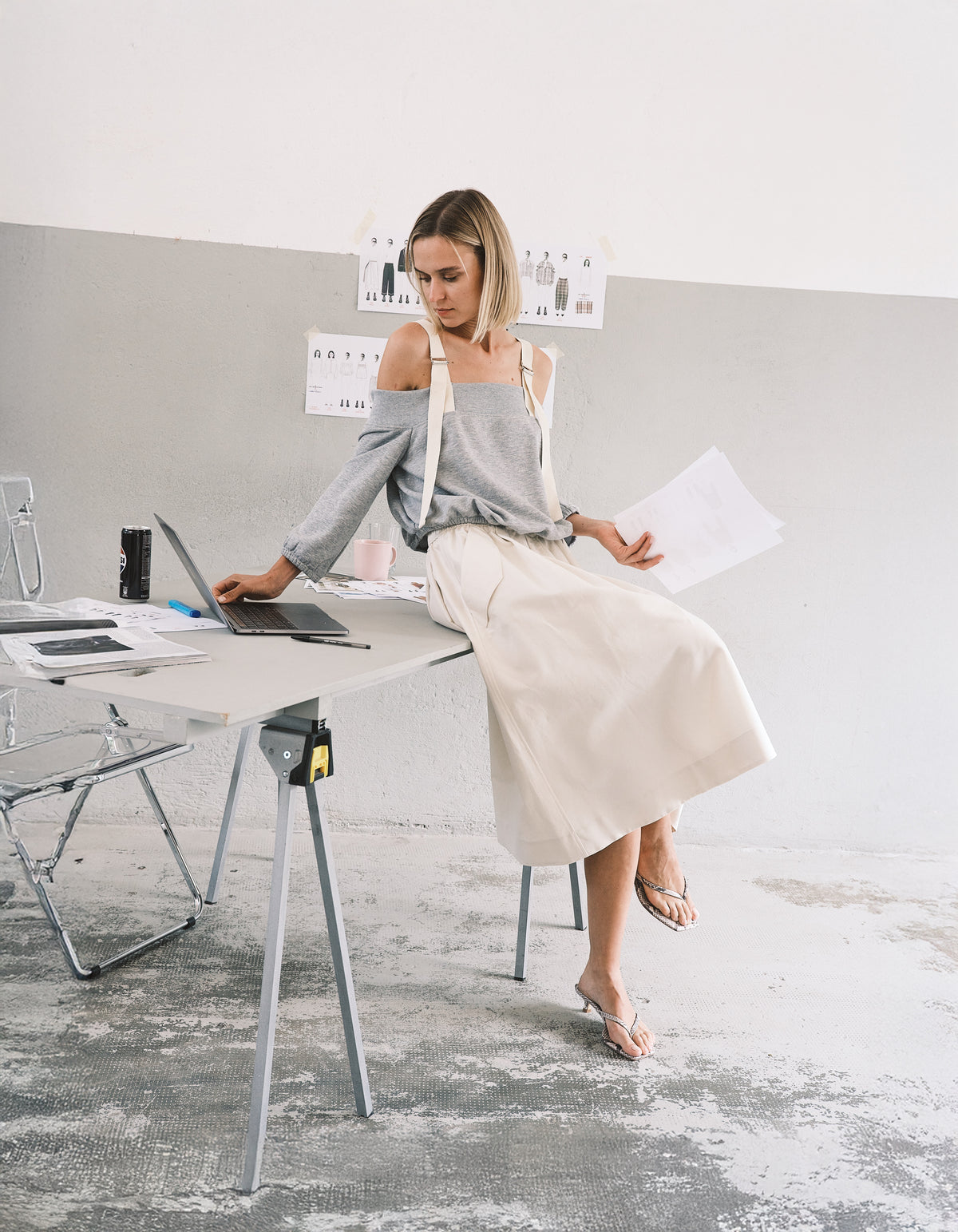 Lecce Felpa Grigio Mel.chia. women 8pm - 1