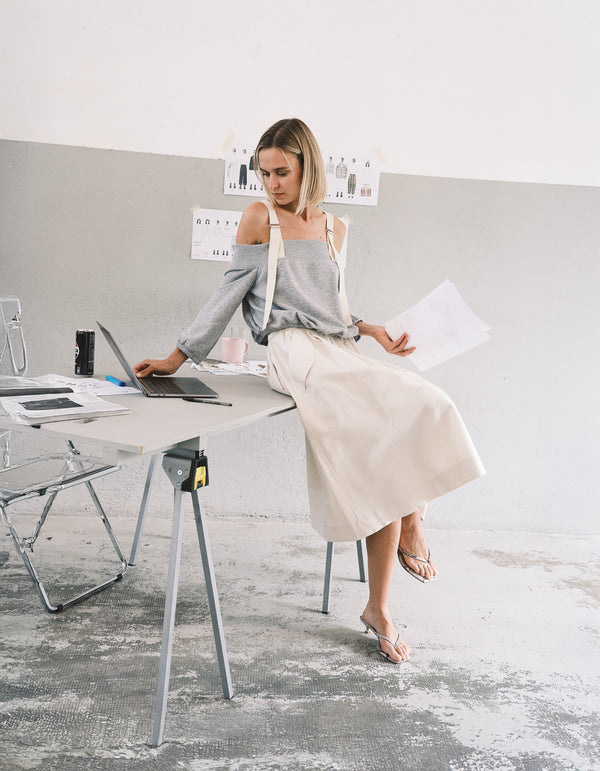 Lecce Felpa Grigio Mel.chia. donna 8pm