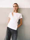 Taipei T-shirt Bianco Ottico women 8pm - 1