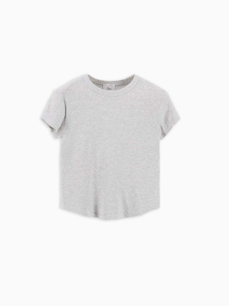 I wear a Pearly Grey Marl T-shirt. women 8pm - 2