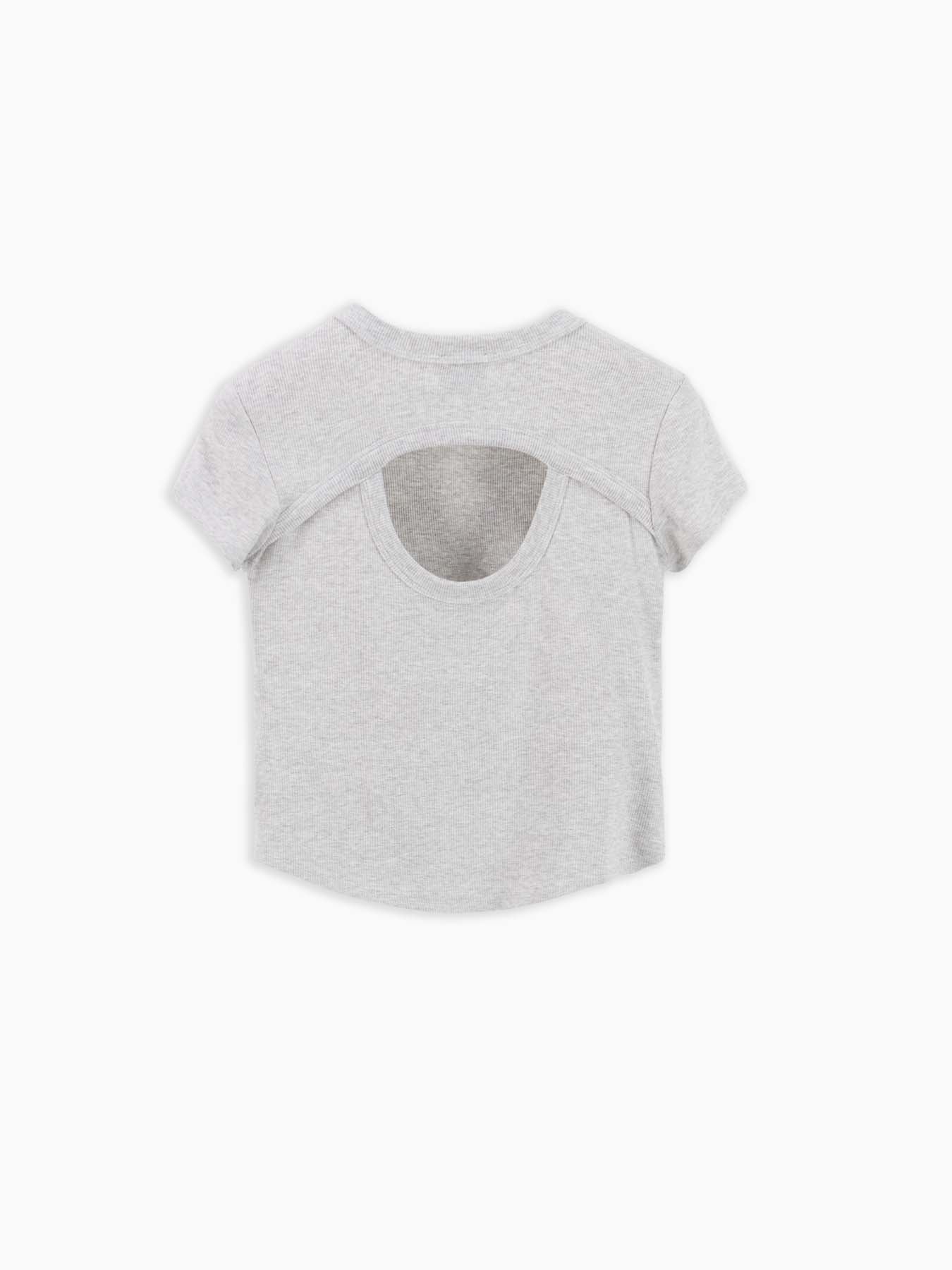 I wear a Pearly Grey Marl T-shirt. women 8pm - 3