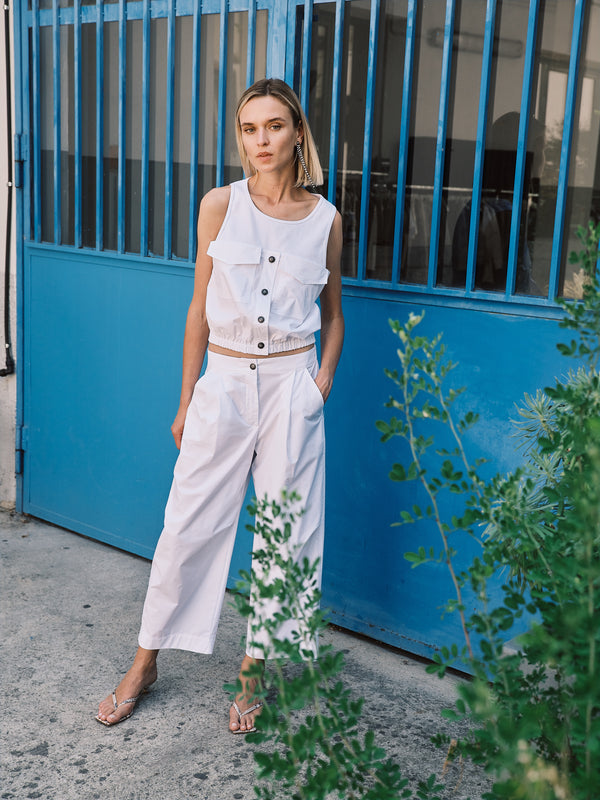 Amburgo Pantalone Bianco Ottico women 8pm