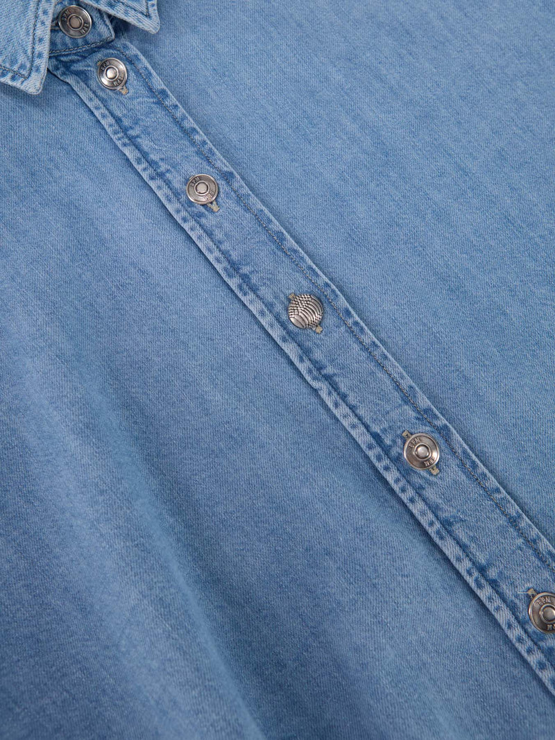 Glasgow Camicia Azzurro women 8pm - 4