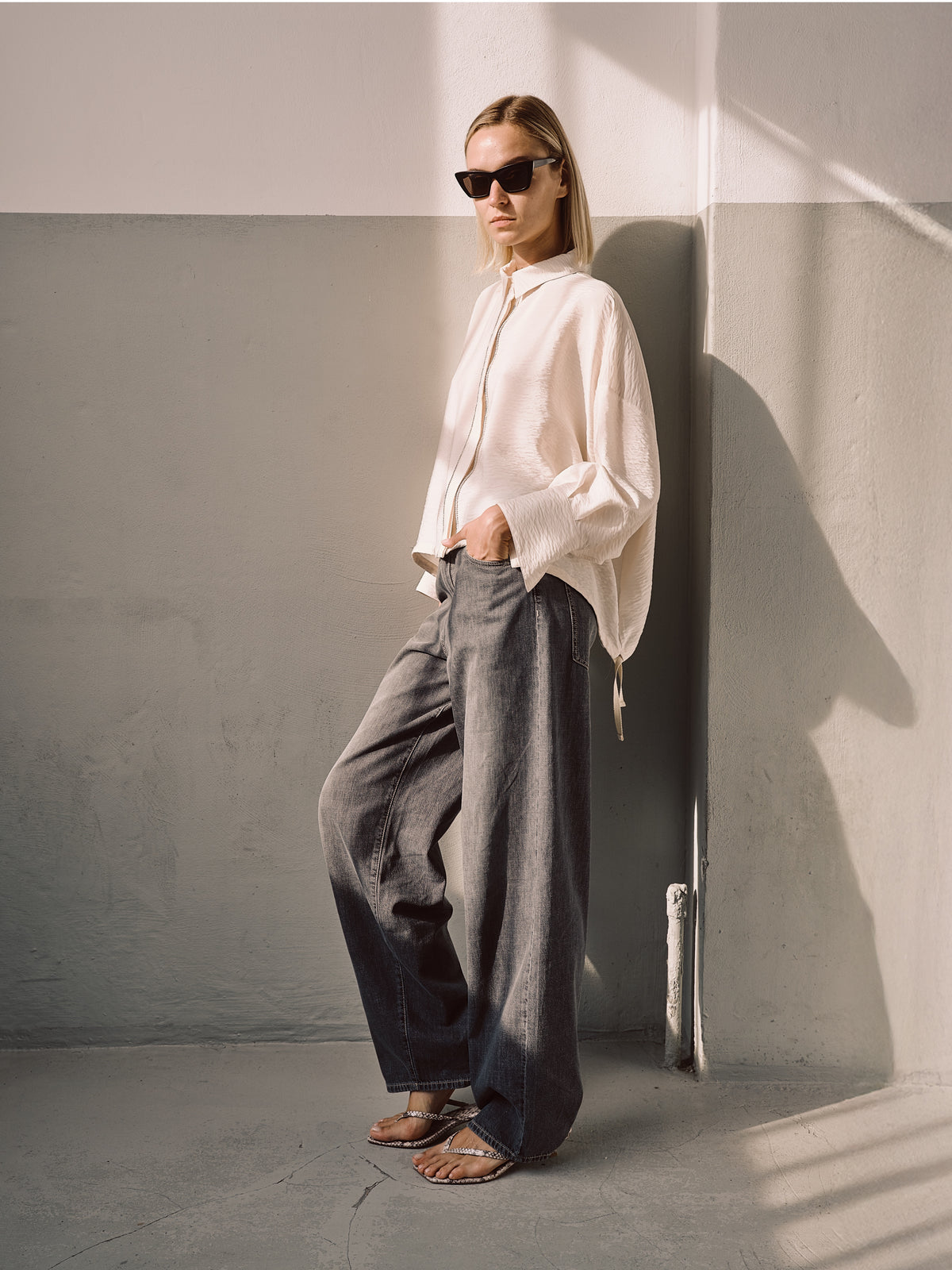 Ginevra Pantalone Grigio women 8pm - 3