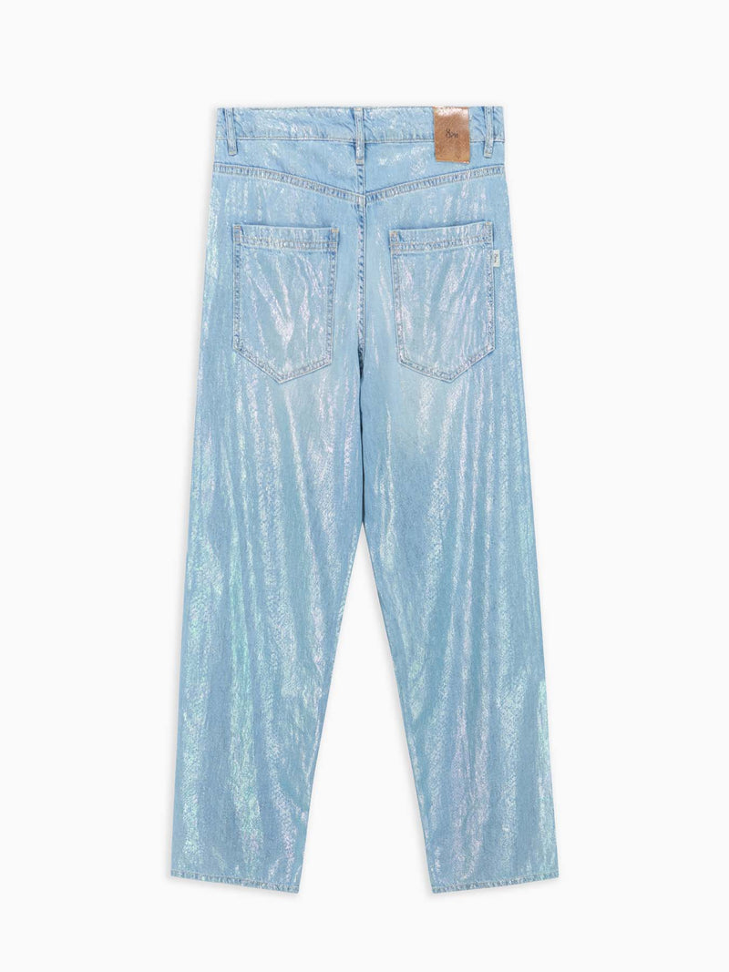Ginevra-to Iridescent Blue Pants women 8pm - 5