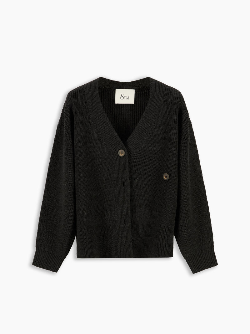 Calla Cardigan Grigio Mel. Scuro women 8pm - 2